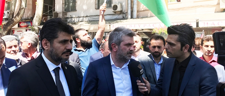 Kudüs’te yaşanan zulme karşı tepkimizi göstermek için Kent Meydanımızda basın açıklamasında bulunduk.